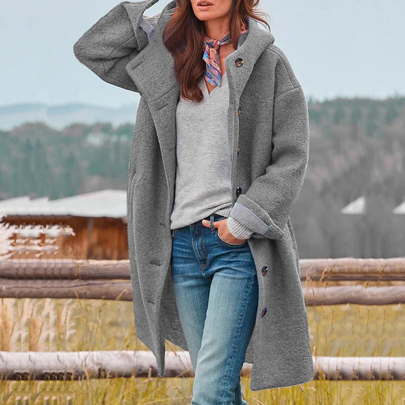 Modemantel Dames Luxe Materiaal Comfortvoering Pasvorm - Winterjas Dames