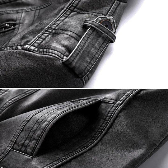 Leren Jas Heren Zwart Met Comfort En Tijdloos Ontwerp - Winterjas Heren