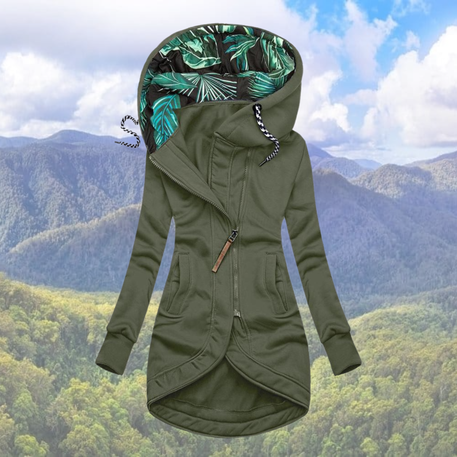 Winterjas Dames Hoodie Warm Comfortabel Zwart Modieus - Winterjas Dames