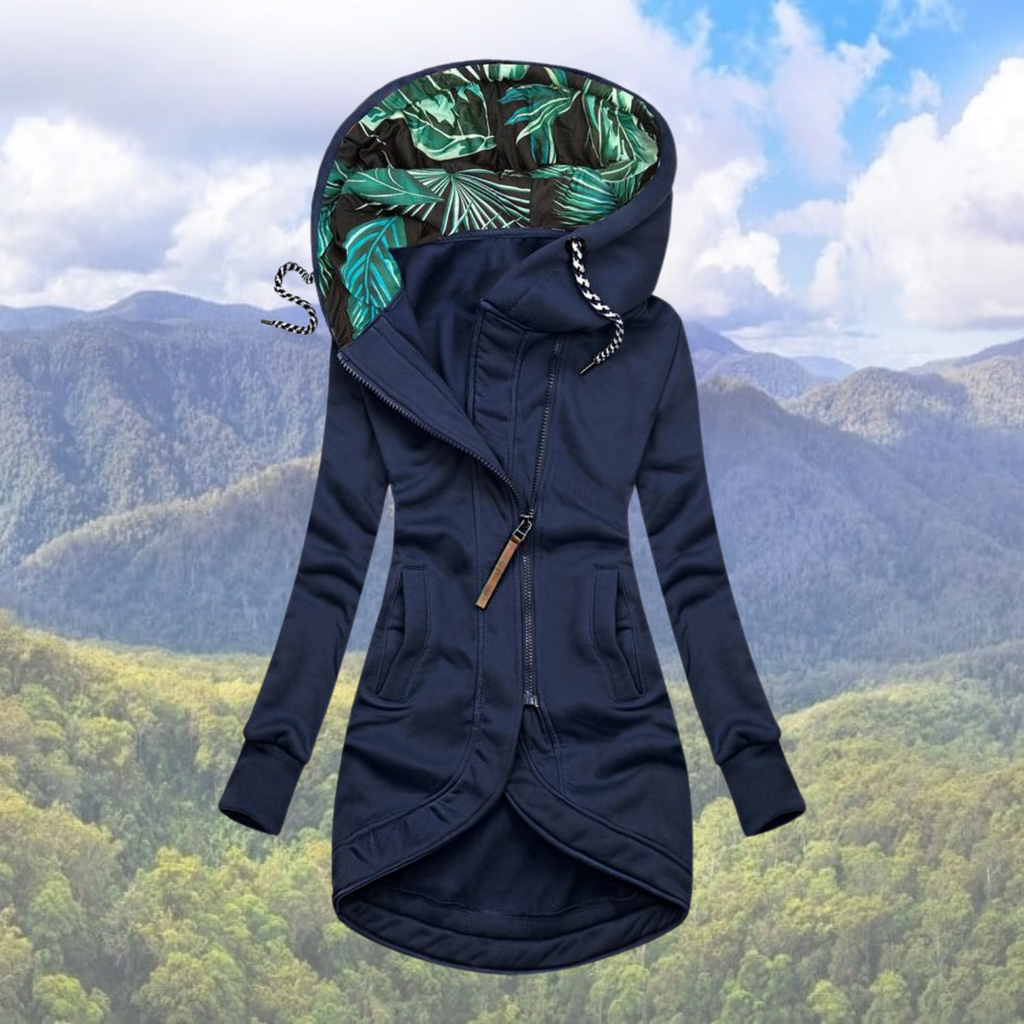 Winterjas Dames Hoodie Warm Comfortabel Zwart Modieus - Winterjas Dames