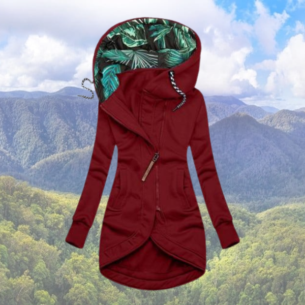 Winterjas Dames Hoodie Warm Comfortabel Zwart Modieus - Winterjas Dames