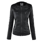 W&W - Dames leren jas met capuchon 4