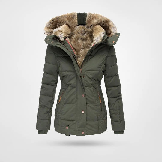 W&W - Warme modieuze winterjas met voering en capuchon 1