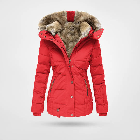 W&W - Warme modieuze winterjas met voering en capuchon 2