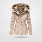 W&W - Warme modieuze winterjas met voering en capuchon 4