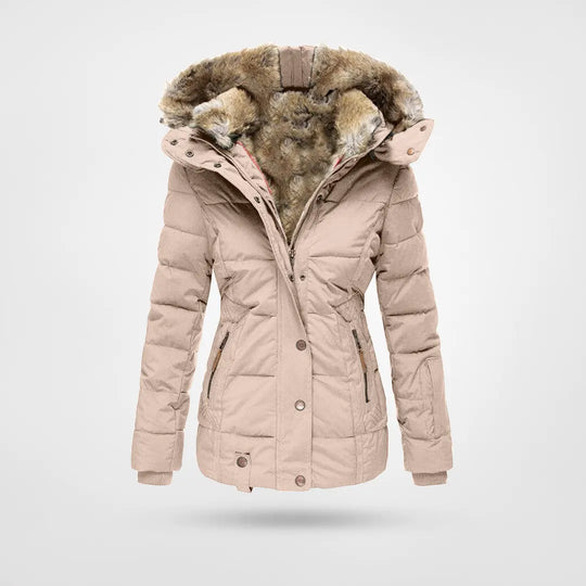 W&W - Warme modieuze winterjas met voering en capuchon 4