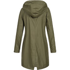 Waterdichte regenjas met capuchon voor dames 6