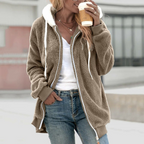 Fleece Hoodie Overgrote Comfortabele Hoodie Met Rits