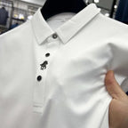 Variant image for Heren Poloshirt Blauw M Rimpelvrij Katoen Muscle Fit-25