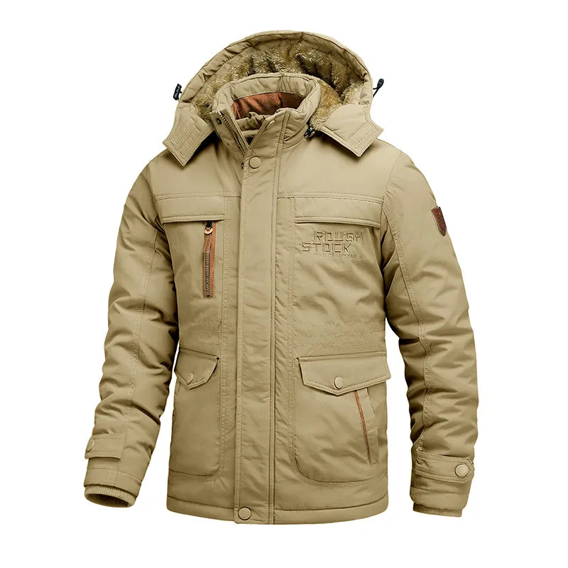Winterjas voor heren | Waterdichte, geïsoleerde jas met afneembare capuchon 4