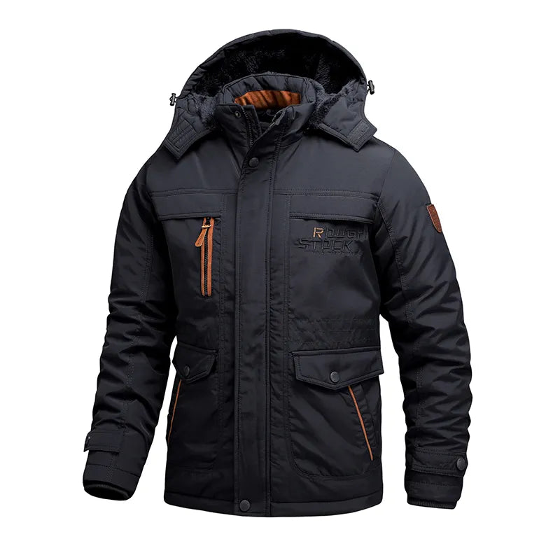 Winterjas voor heren | Waterdichte, geïsoleerde jas met afneembare capuchon 5
