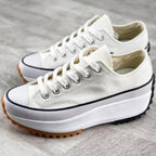 Witte Dames Sneakers met Chunky Zool voor Comfort en Stijl 8