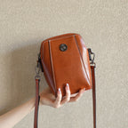 Retro leren crossbodytas™ | Stijlvolle schoudertas