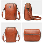 Retro leren crossbodytas™ | Stijlvolle schoudertas
