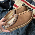 Dames Ultra Mini Platform Boots Met Bontvoering Voor Winter