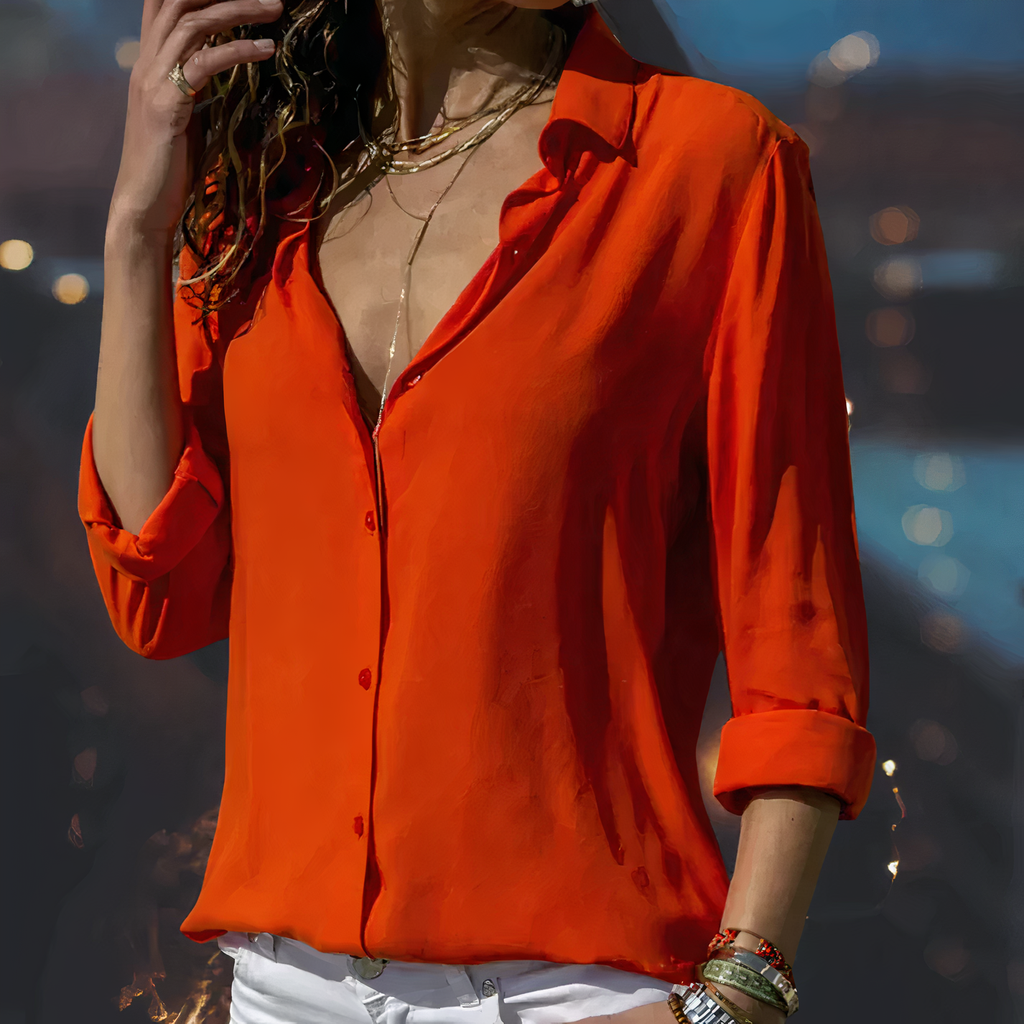 XAVIERA | Elegante blouse met lange mouwen 1
