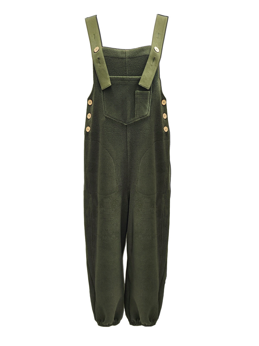 Losse Pas Versleten Denim Overalls