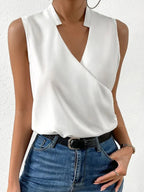 Zachte V-hals zomertop voor dames | Casual 0