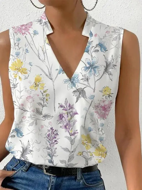 Zachte V-hals zomertop voor dames | Casual 1