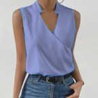 Zachte V-hals zomertop voor dames | Casual 6