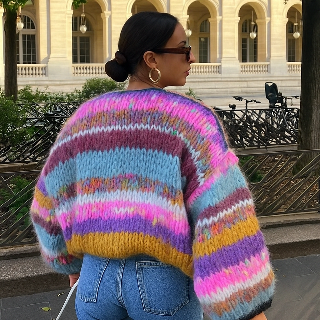 Zarela | Dames gebreide cardigan | Lange mouwen 0
