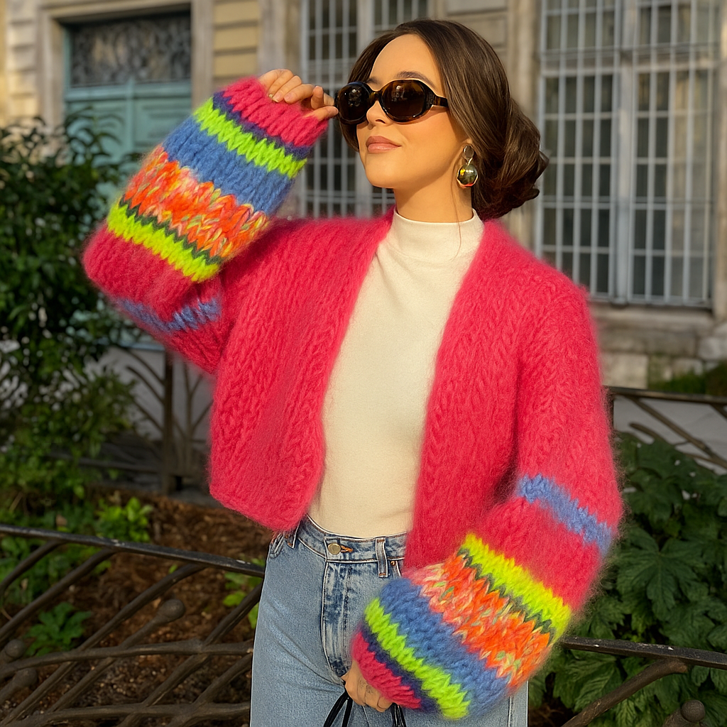 Zarela | Dames gebreide cardigan | Lange mouwen 1
