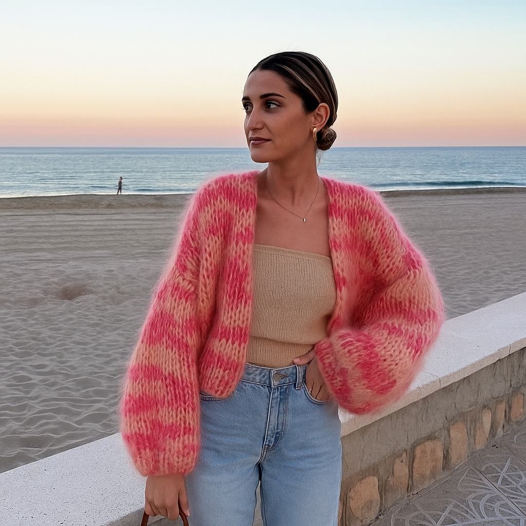 Zarela | Dames gebreide cardigan | Lange mouwen 2