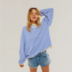 Zoe - Oversized gestreepte trui 0