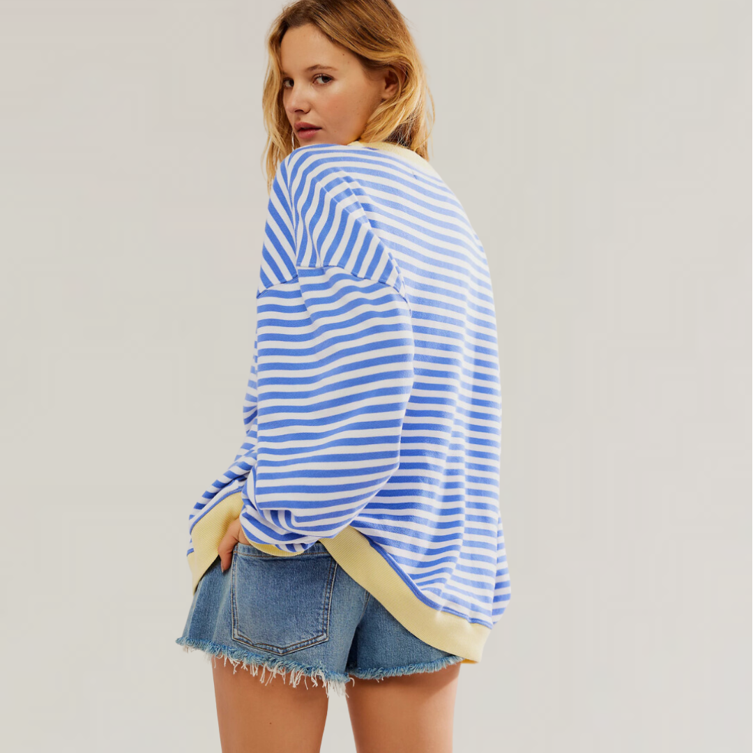 Zoe - Oversized gestreepte trui 1