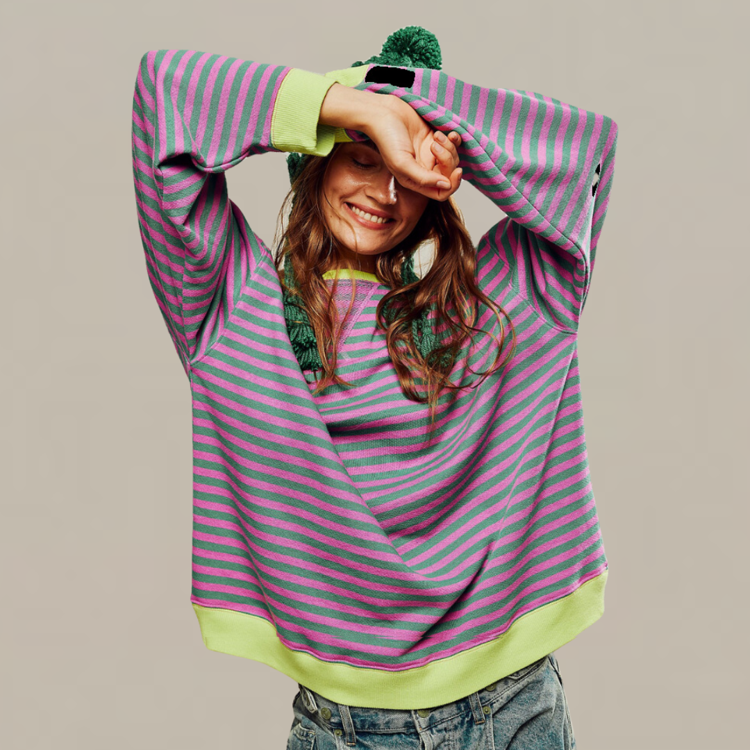 Zoe - Oversized gestreepte trui 2