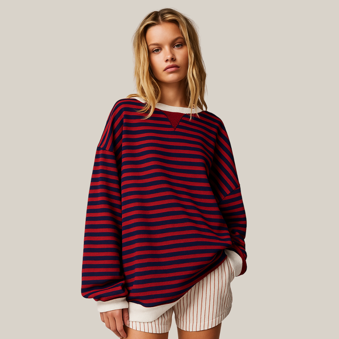 Zoe - Oversized gestreepte trui 6