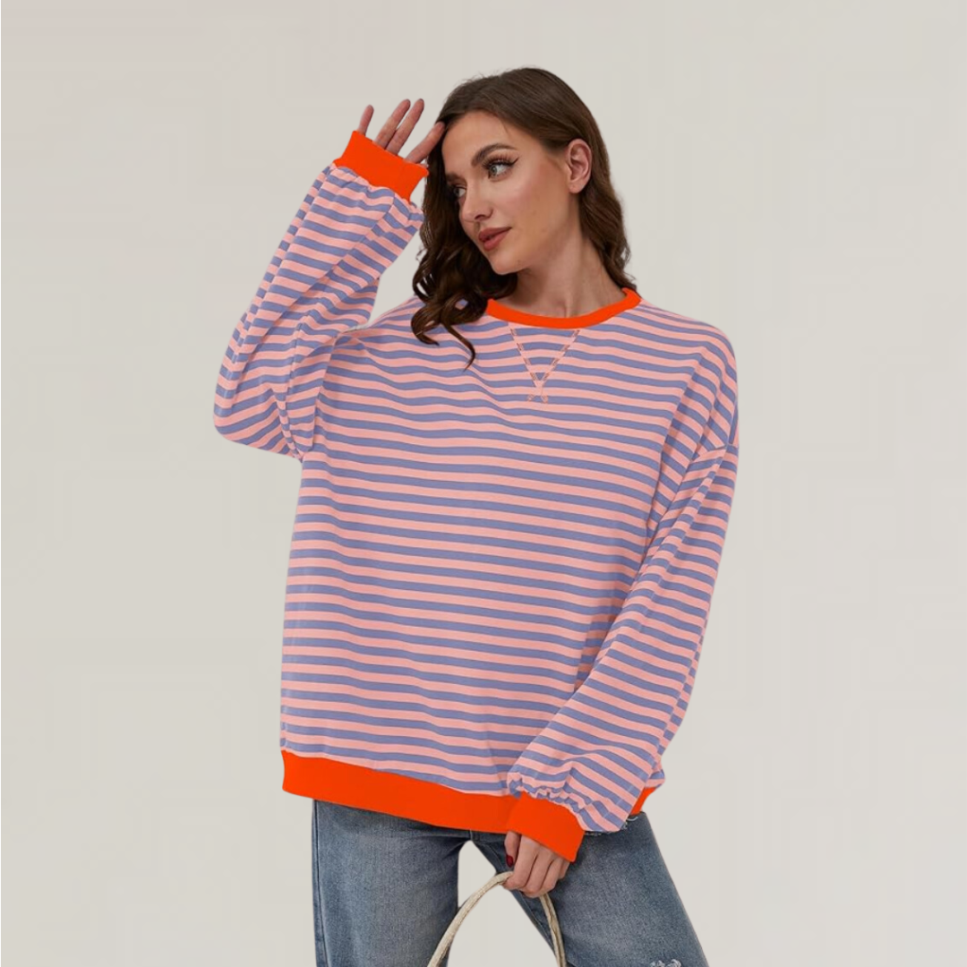Zoe - Oversized gestreepte trui 8