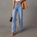 Zoe - Wijde jeans met hoge taille 0