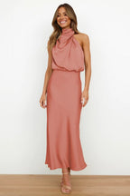 Cocktailjurk Off-Shoulder Maxi – Elegant en Verfijnd