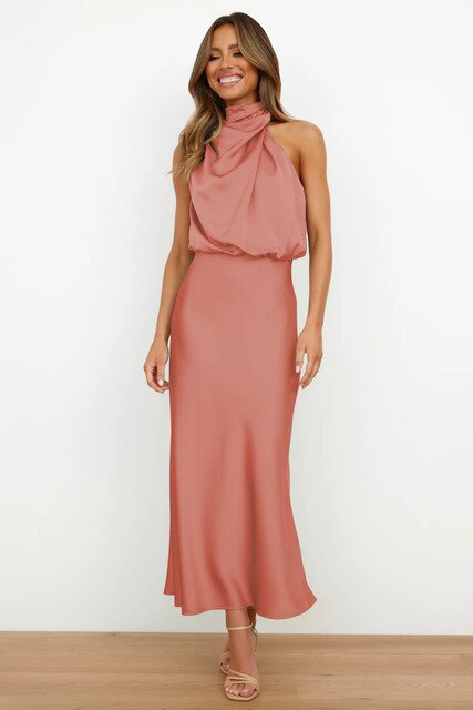Cocktailjurk Off-Shoulder Maxi – Elegant en Verfijnd