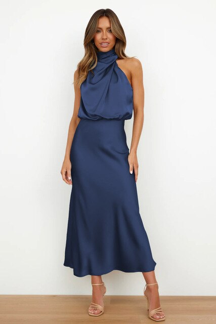 Cocktailjurk Off-Shoulder Maxi – Elegant en Verfijnd