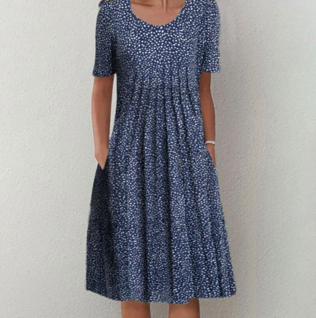 Zomerjurk voor dames met patroon | Midi 1
