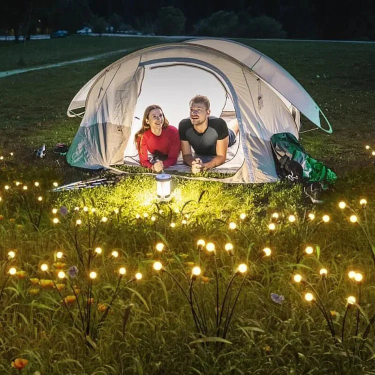 Zonne-energie Vuurvlieg Lampen – Drie Kleuren Tuinverlichting