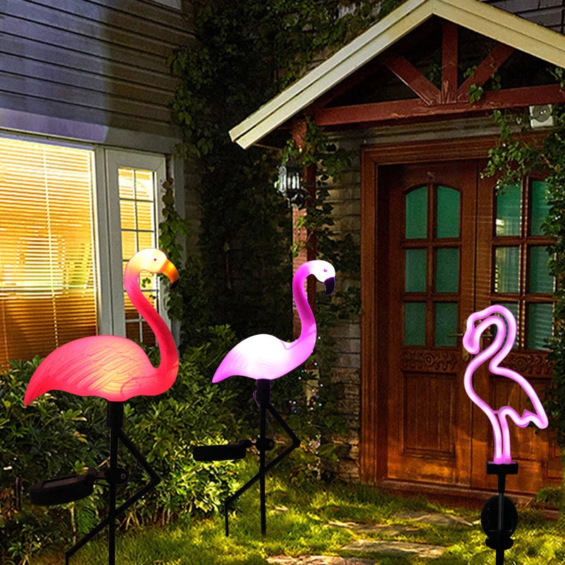 Zonne-energie Flamingo Tuinlamp - Waterdichte Solar Tuinverlichting 1