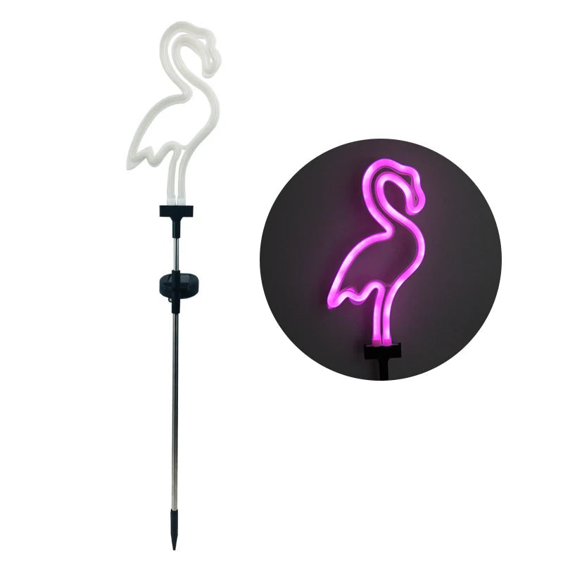 Zonne-energie Flamingo Tuinlamp - Waterdichte Solar Tuinverlichting 8