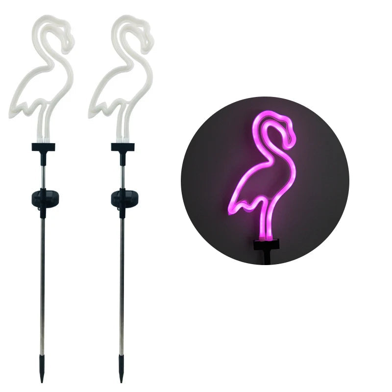 Zonne-energie Flamingo Tuinlamp - Waterdichte Solar Tuinverlichting 9