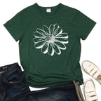 Zonnebloem Graphic T-shirt Heren - Korte Mouwen, Casual Zomerstijl 4