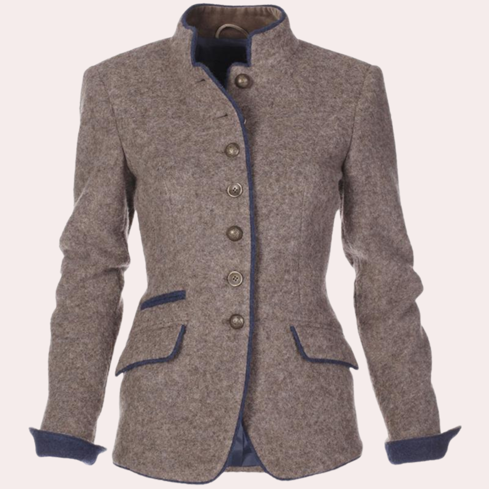 Zwarte Blazer Dames Katoen - Lange Stijlvolle Blazer 1