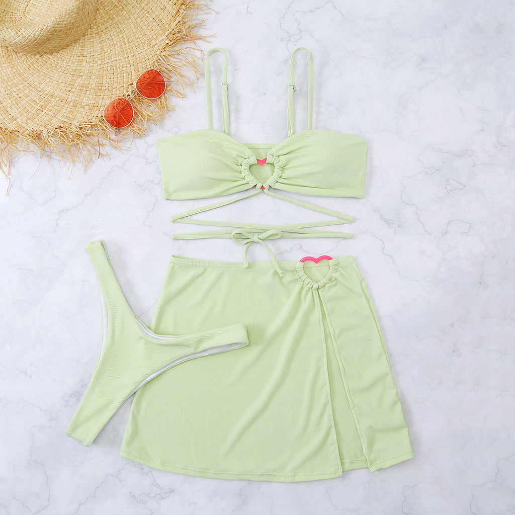 Zwarte Dames Bikini Set met Chic Top en Bijpassende Onderkant 3