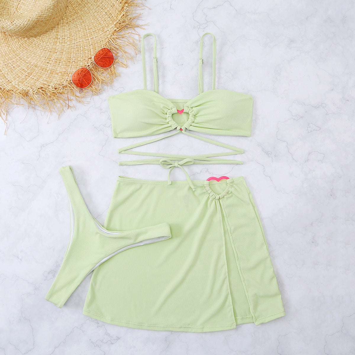 Zwarte Dames Bikini Set met Chic Top en Bijpassende Onderkant 3