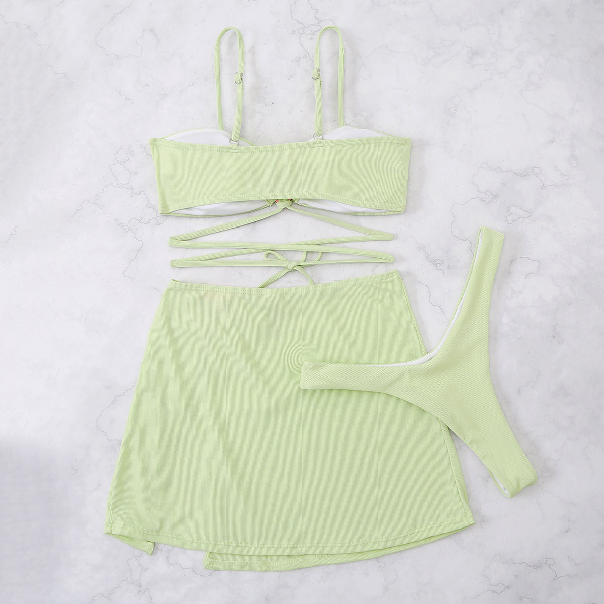 Zwarte Dames Bikini Set met Chic Top en Bijpassende Onderkant 4
