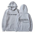 Zwarte Hoodie Dames Katoen met Statement Tekst 0