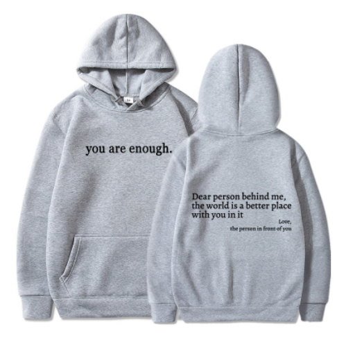 Zwarte Hoodie Dames Katoen met Statement Tekst 0