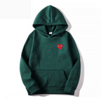 Zwarte Hoodie Dames met Hartvormig Logo – Comfortabele Katoenen Trui 4