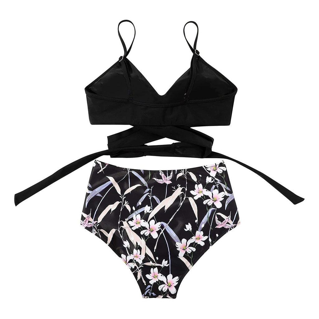 Belle High Waisted Kleurrijke Damesbikini Comfortabele Zomerbikini Met Stretchmateriaal En Verstelbare Pasvorm